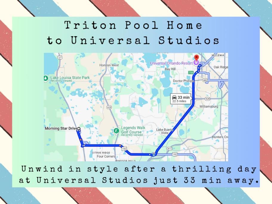 Triton Vacation Pool Home Near Disney Орландо Экстерьер фото