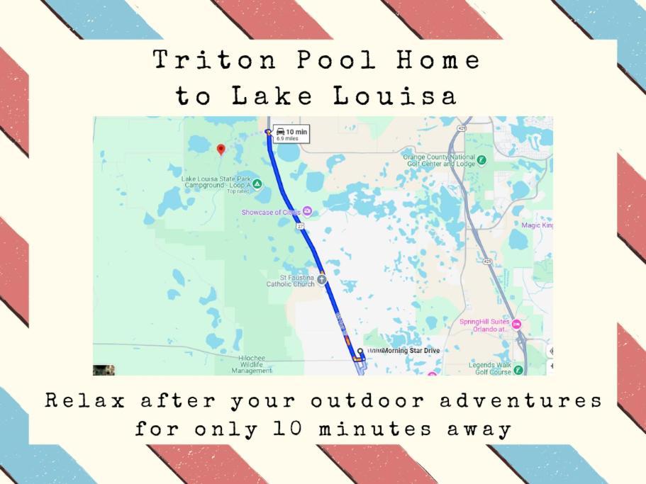 Triton Vacation Pool Home Near Disney Орландо Экстерьер фото